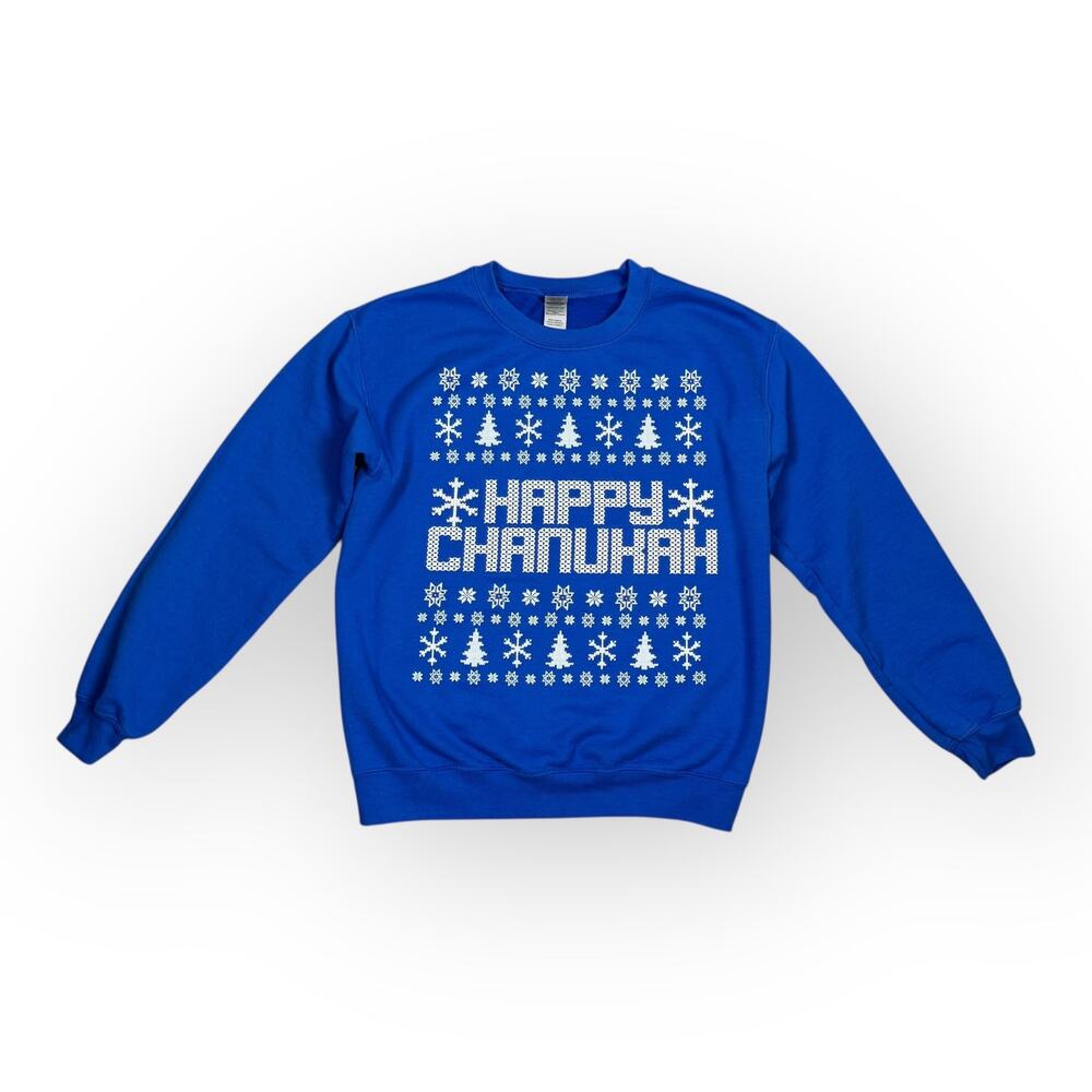 Happy‎ Chanukah Sweatshirt Small